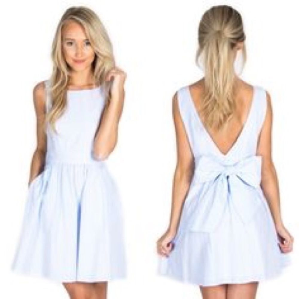 SOLD OUT Lauren James Emerson Dress Blue Sz M